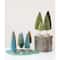 Hello Honey® 11" Moss Green Sisal Bottle Brush Tree with Wood Base